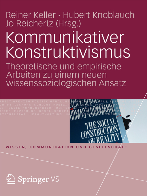 Title details for Kommunikativer Konstruktivismus by Reiner Keller - Available